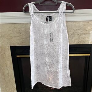 Love Ari White Cover Up Dress Medium